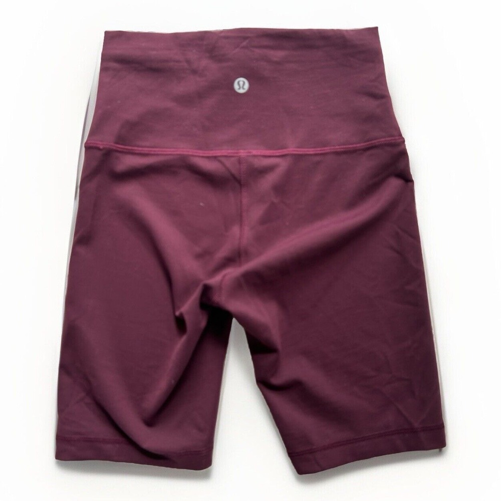 Lululemon Wunder‎ Train High-Rise Short 8" Size 4 Cassis Maroon Red. $58